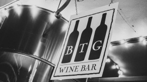 btg wine bar exterior signage