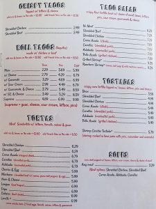 Don Chuy's Taco Shop menu - tacos, tortas, tostadas, sopes