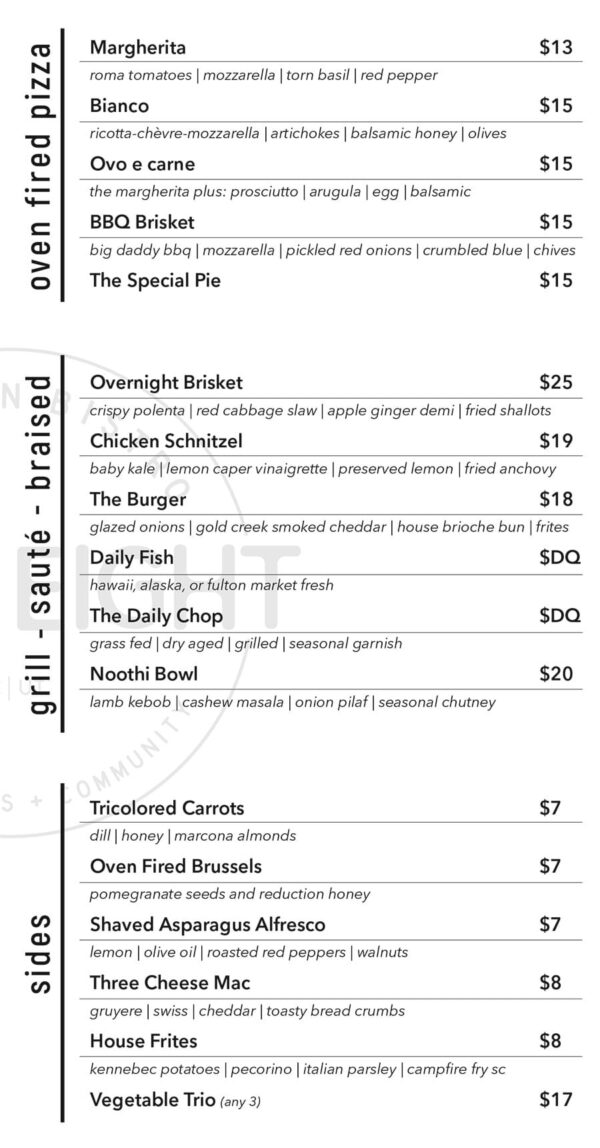 One 0 Eight menu – SLC menu