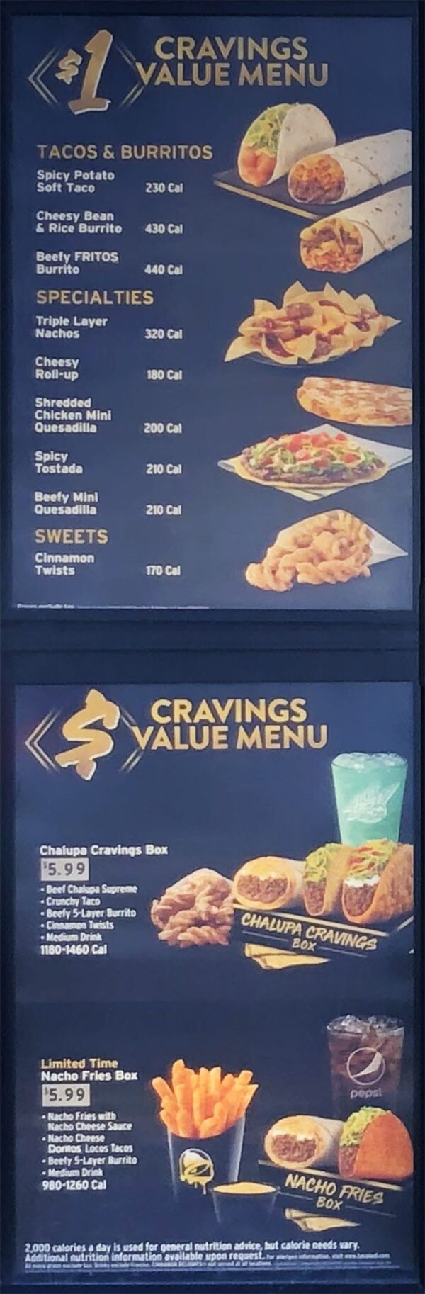 Taco Bell Menu Prices Info SLC menu