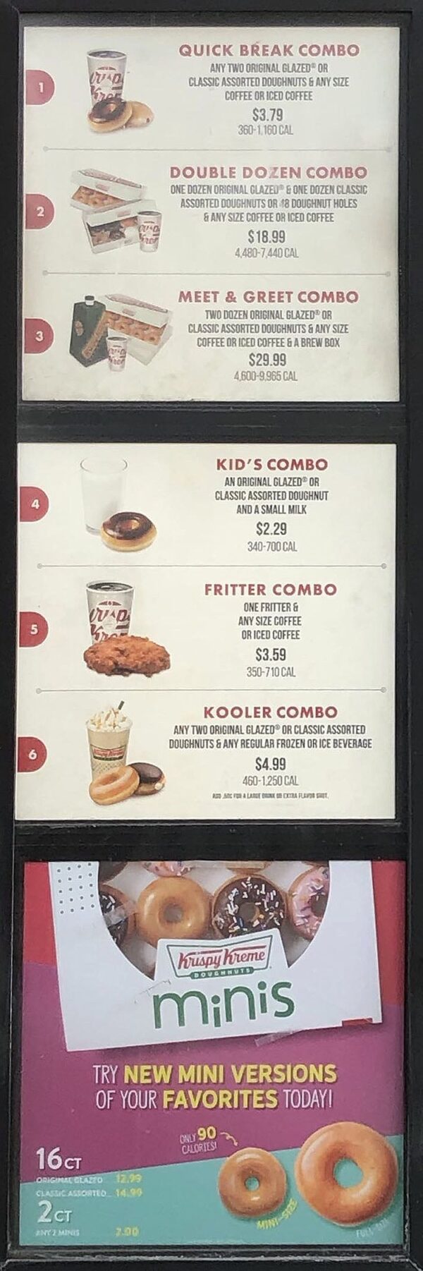 Krispy Kreme menu SLC menu